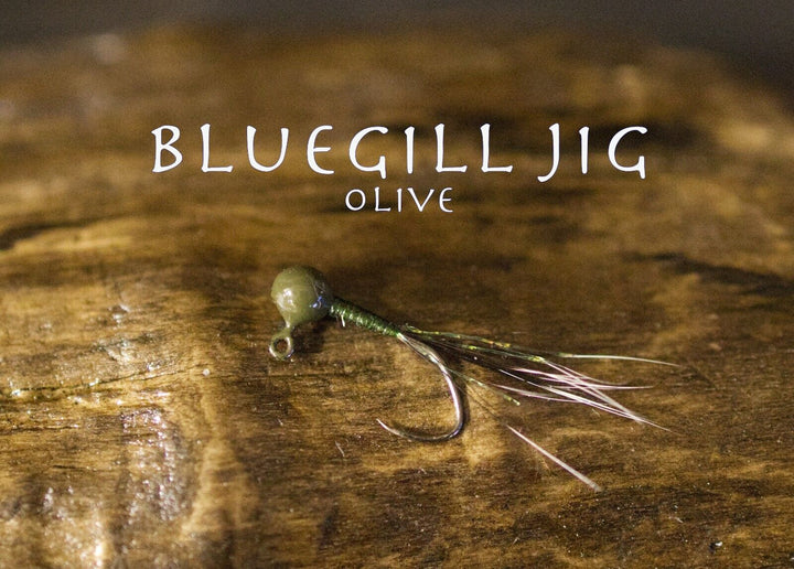 Handtied Bluegill jig Olive