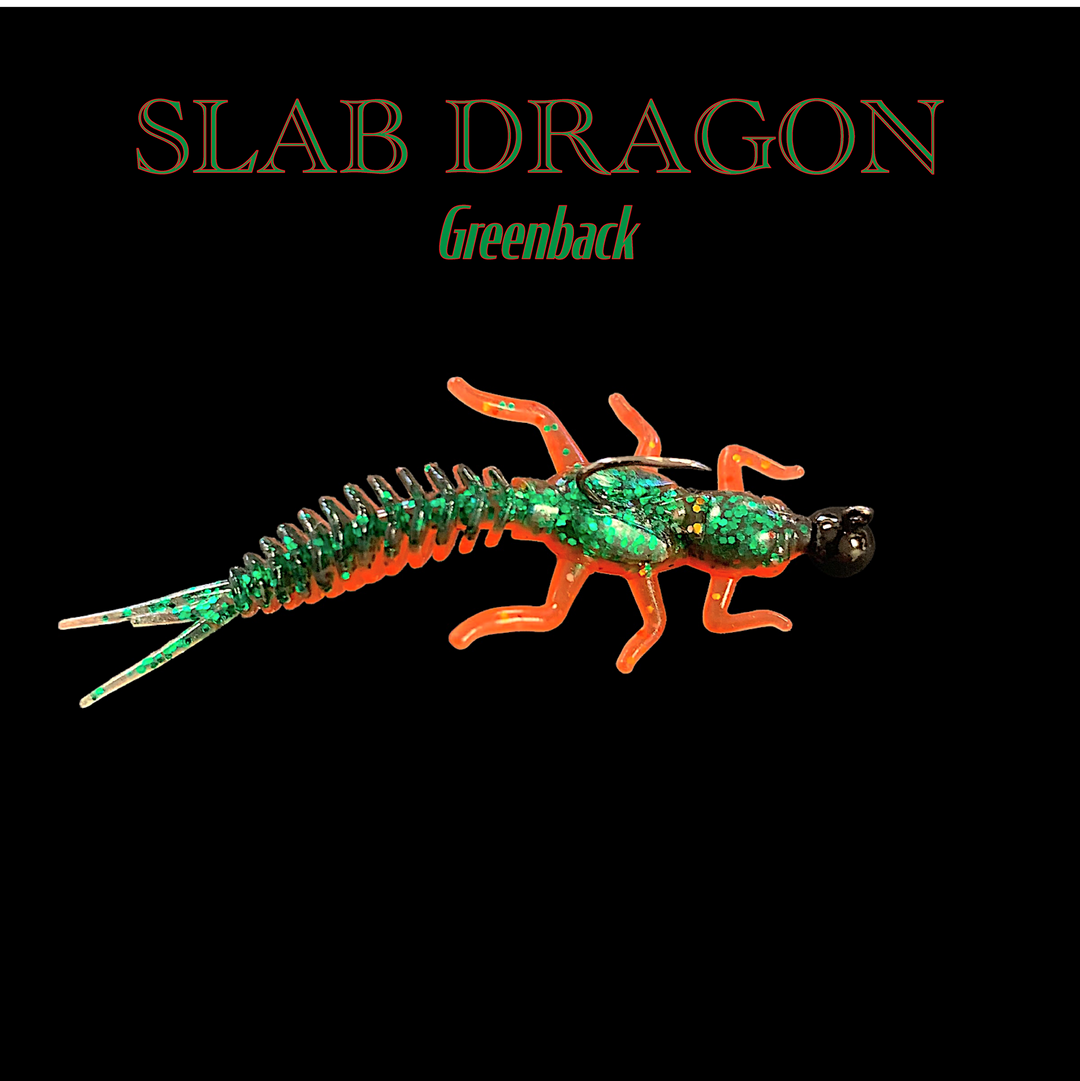 dragon shaped fishing lure Slab Dragon Panfish and Trout Bait – Rambling Angler Outdoor Products